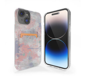 ShieldCase Coque porte-cartes iPhone 13 (Pink Brush) ShieldCase Coque porte-cartes iPhone 13 (Pink Brush)