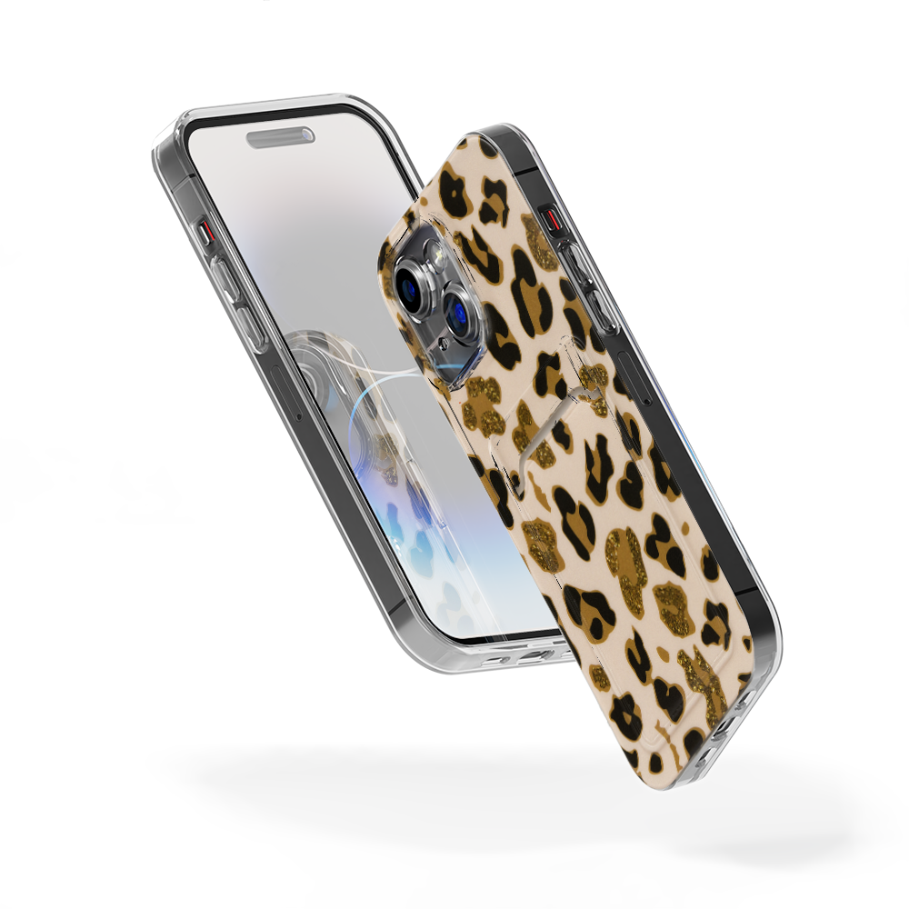 ShieldCase ShieldCase Coque porte-cartes iPhone 13 (Lovely Leopard) ShieldCase ShieldCase Coque porte-cartes iPhone 13 (Lovely Leopard)