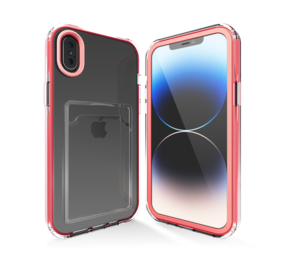 ShieldCase Coque bumper porte-cartes iPhone X/Xs (rose) ShieldCase Coque bumper porte-cartes iPhone X/Xs (rose)