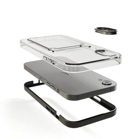 ShieldCase ShieldCase Coque bumper porte-cartes iPhone Xr (noir) ShieldCase ShieldCase Coque bumper porte-cartes iPhone Xr (noir)