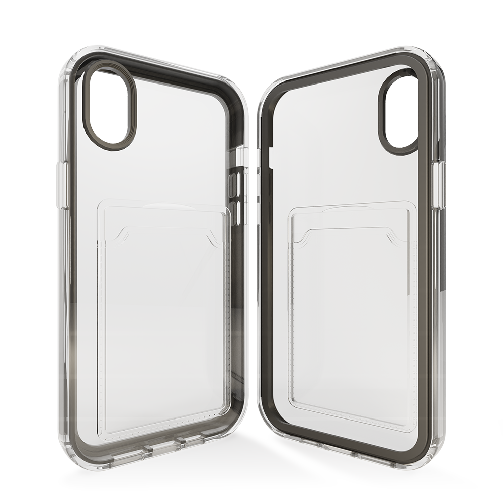 ShieldCase ShieldCase Coque bumper porte-cartes iPhone Xr (noir) ShieldCase ShieldCase Coque bumper porte-cartes iPhone Xr (noir)