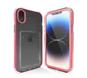 ShieldCase Coque bumper porte-cartes iPhone Xr (rose)