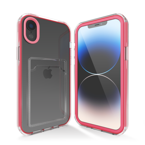ShieldCase ShieldCase Coque bumper porte-cartes iPhone Xr (rose vif) ShieldCase ShieldCase Coque bumper porte-cartes iPhone Xr (rose vif)