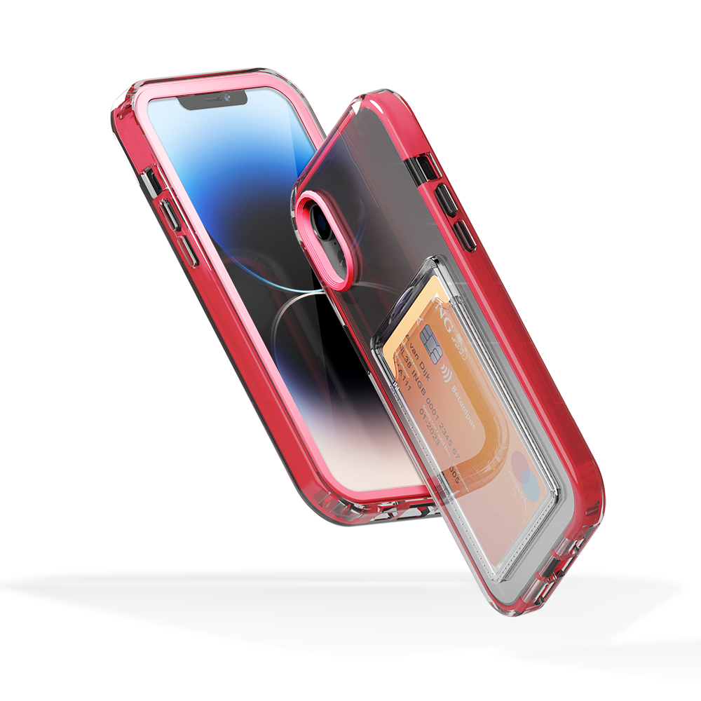 ShieldCase ShieldCase Coque bumper porte-cartes iPhone Xr (rose vif) ShieldCase ShieldCase Coque bumper porte-cartes iPhone Xr (rose vif)