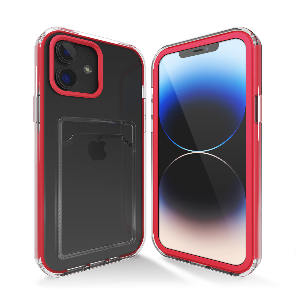 ShieldCase ShieldCase Coque bumper porte-cartes iPhone 11 (rose vif) ShieldCase ShieldCase Coque bumper porte-cartes iPhone 11 (rose vif)