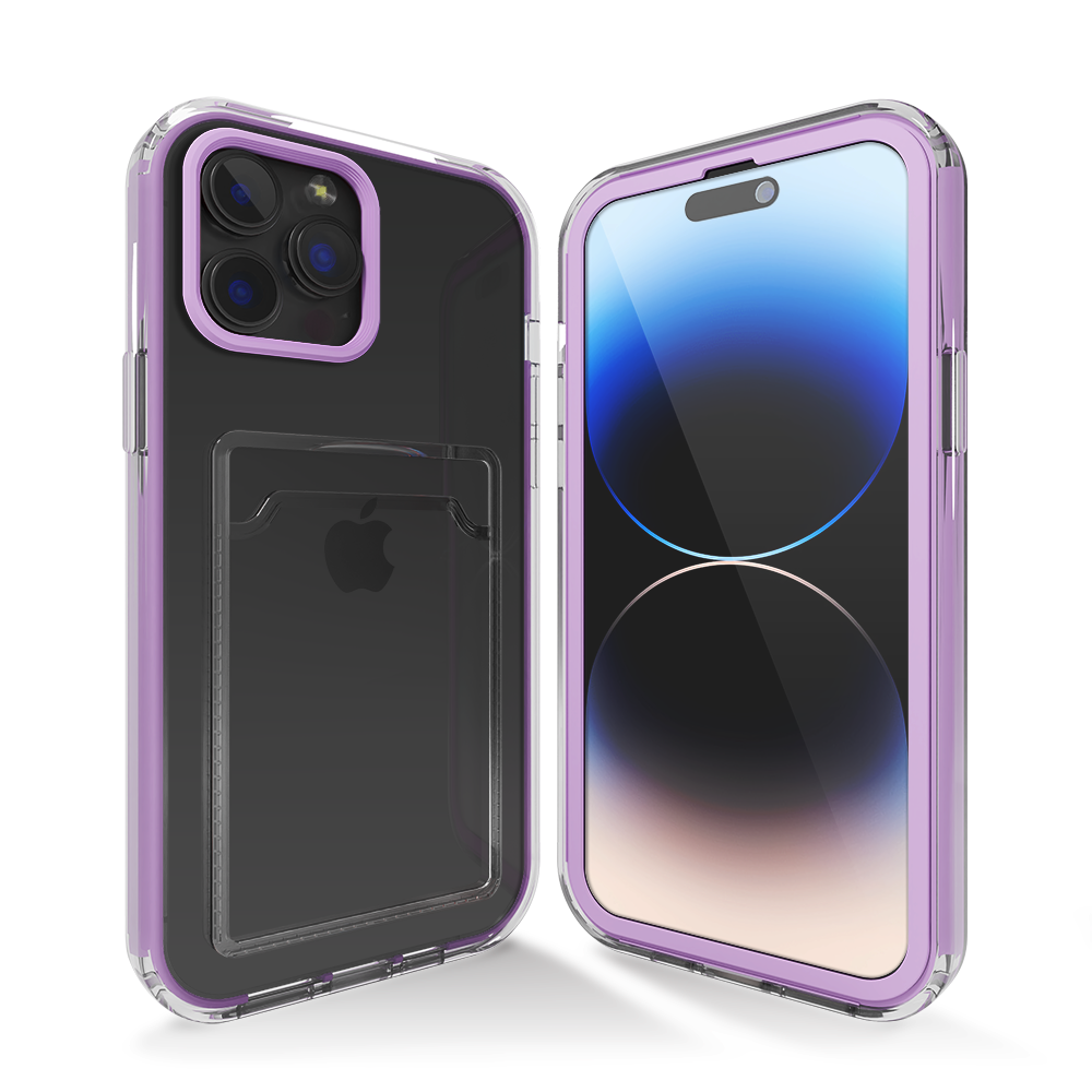 ShieldCase ShieldCase Coque bumper porte-cartes iPhone 13 Pro (violet) ShieldCase ShieldCase Coque bumper porte-cartes iPhone 13 Pro (violet)