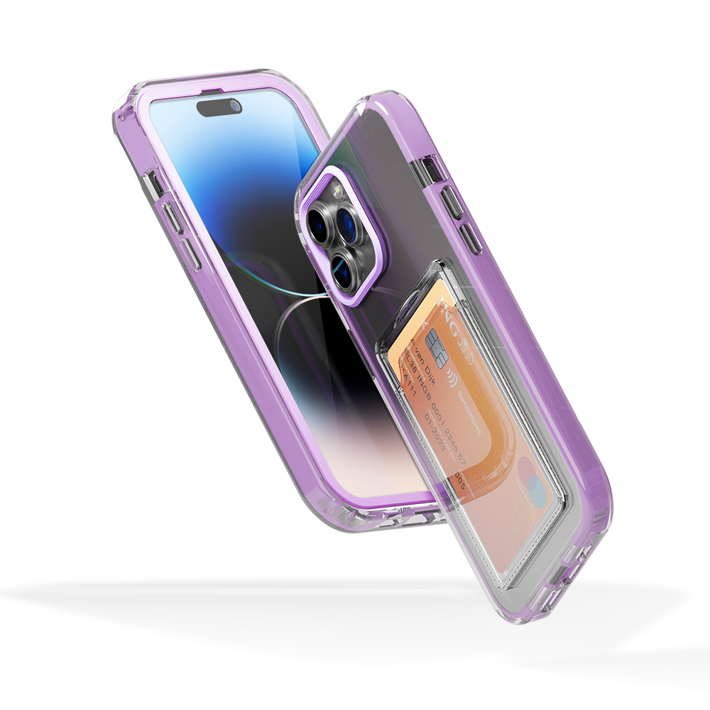 ShieldCase ShieldCase Coque bumper porte-cartes iPhone 13 Pro (violet) ShieldCase ShieldCase Coque bumper porte-cartes iPhone 13 Pro (violet)