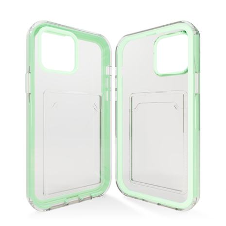 ShieldCase ShieldCase Coque bumper porte-cartes iPhone 13 Mini (turquoise) ShieldCase ShieldCase Coque bumper porte-cartes iPhone 13 Mini (turquoise)