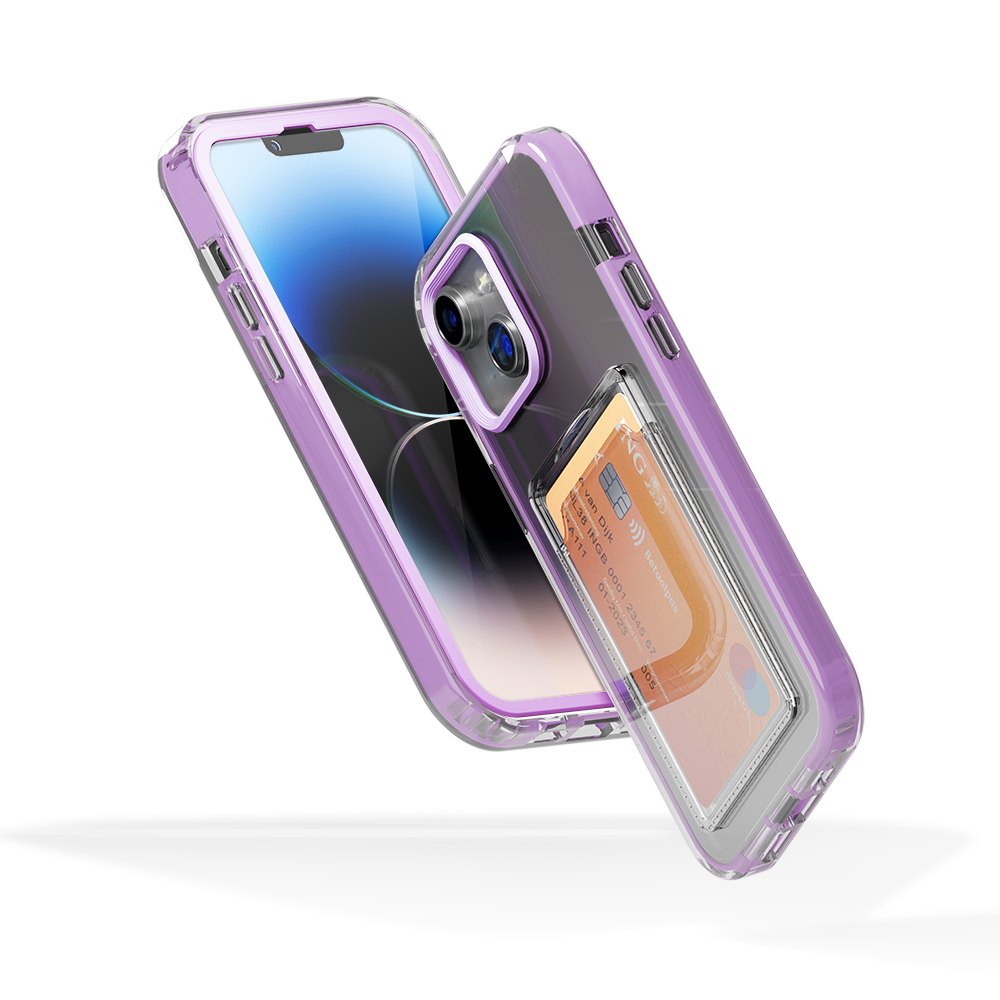 ShieldCase ShieldCase Coque bumper porte-cartes iPhone 13 Mini (violet) ShieldCase ShieldCase Coque bumper porte-cartes iPhone 13 Mini (violet)