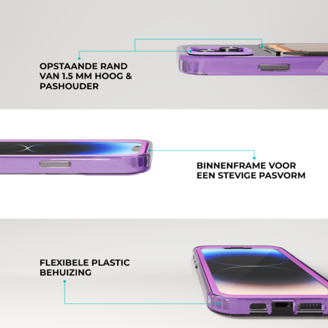 ShieldCase ShieldCase Coque bumper porte-cartes iPhone 13 Mini (violet) ShieldCase ShieldCase Coque bumper porte-cartes iPhone 13 Mini (violet)