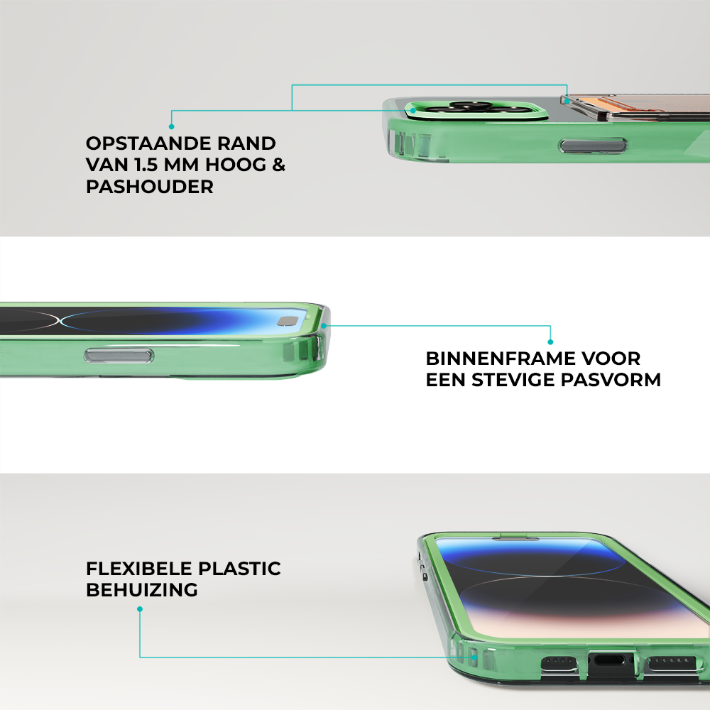 ShieldCase ShieldCase Coque bumper porte-cartes iPhone 13 Pro Max (turquoise) ShieldCase ShieldCase Coque bumper porte-cartes iPhone 13 Pro Max (turquoise)