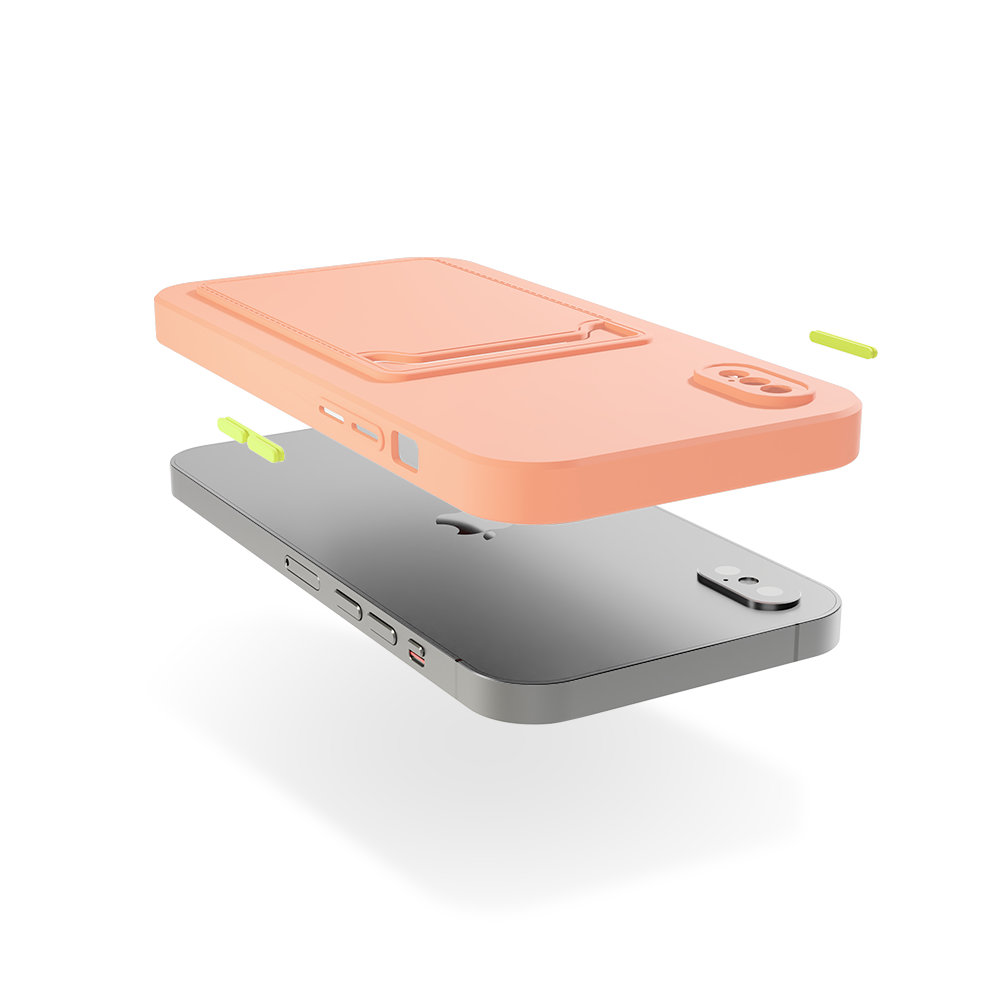 ShieldCase ShieldCase Coque arrière porte-cartes iPhone X/Xs (rose) ShieldCase ShieldCase Coque arrière porte-cartes iPhone X/Xs (rose)