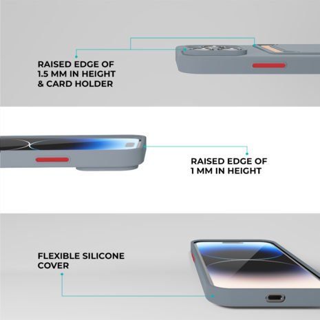 ShieldCase ShieldCase Coque arrière porte-cartes iPhone 11 Pro (gris lavande)