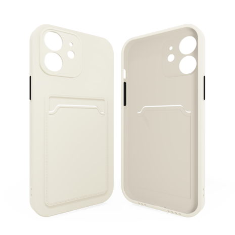 ShieldCase ShieldCase Coque arrière porte-cartes iPhone 12 (blanc) ShieldCase ShieldCase Coque arrière porte-cartes iPhone 12 (blanc)