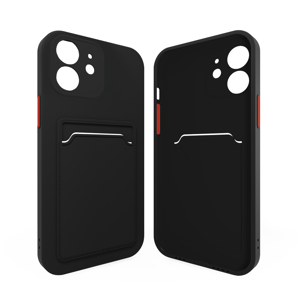 ShieldCase ShieldCase Coque arrière porte-cartes iPhone 12 (noir) ShieldCase ShieldCase Coque arrière porte-cartes iPhone 12 (noir)