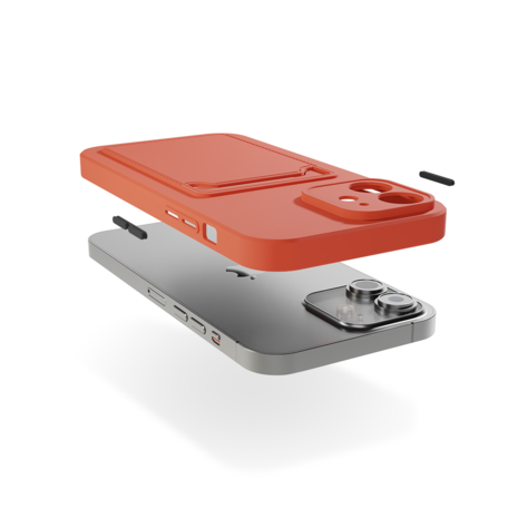 ShieldCase ShieldCase Coque arrière porte-cartes iPhone 12 (terracotta) ShieldCase ShieldCase Coque arrière porte-cartes iPhone 12 (terracotta)