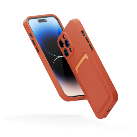 ShieldCase ShieldCase Coque arrière porte-cartes iPhone 13 Pro (terracotta) ShieldCase ShieldCase Coque arrière porte-cartes iPhone 13 Pro (terracotta)