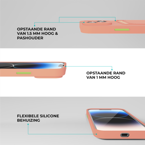 ShieldCase ShieldCase Coque arrière porte-cartes iPhone 13 Mini (rose)