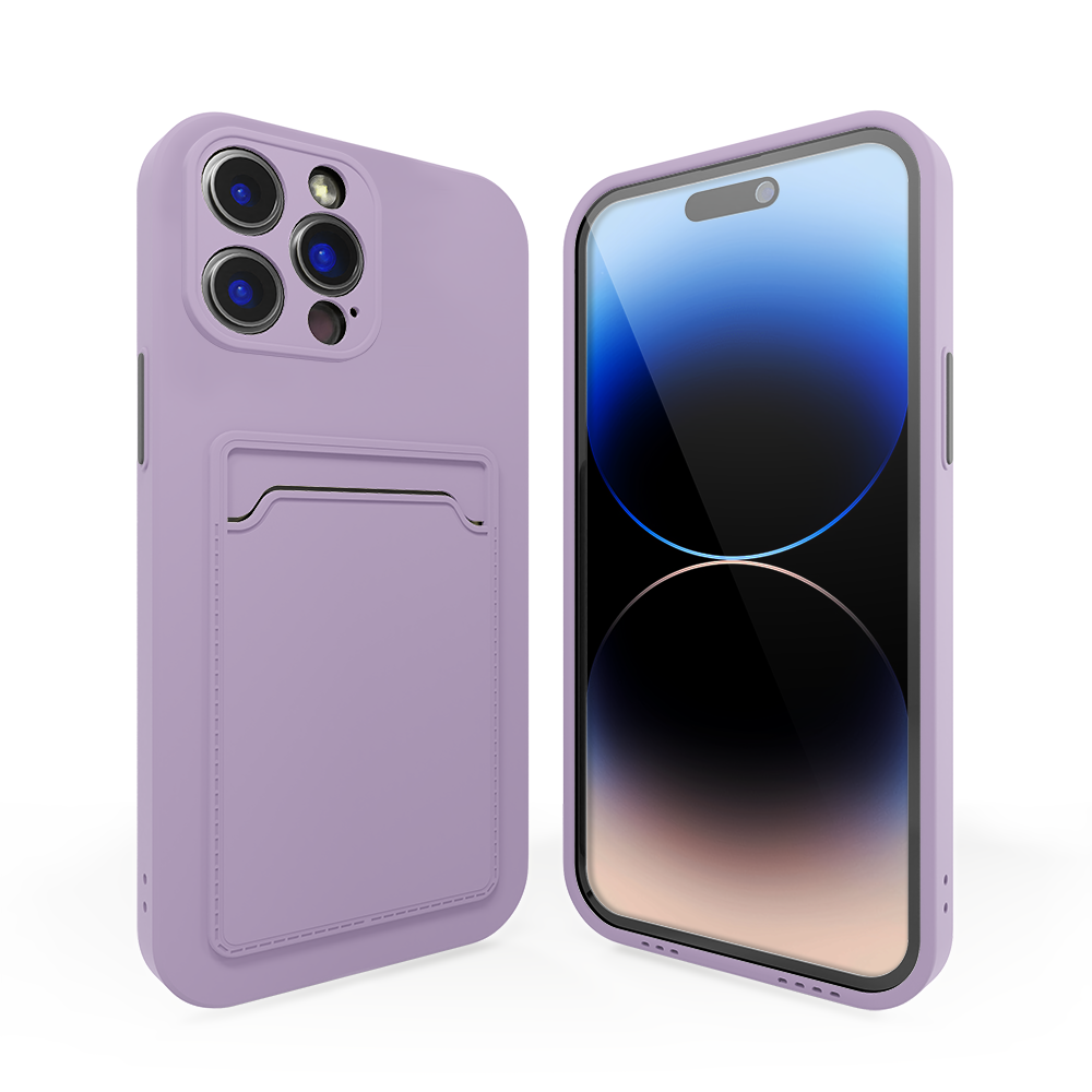 ShieldCase ShieldCase Coque arrière porte-cartes iPhone 13 Pro Max (lilas) ShieldCase ShieldCase Coque arrière porte-cartes iPhone 13 Pro Max (lilas)