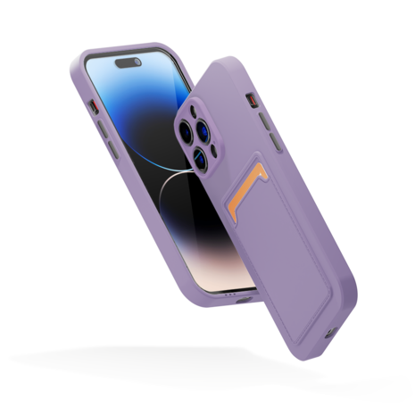 ShieldCase ShieldCase Coque arrière porte-cartes iPhone 13 Pro Max (lilas) ShieldCase ShieldCase Coque arrière porte-cartes iPhone 13 Pro Max (lilas)