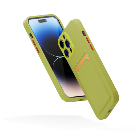 ShieldCase ShieldCase Coque arrière porte-cartes iPhone 13 Pro Max (vert) ShieldCase ShieldCase Coque arrière porte-cartes iPhone 13 Pro Max (vert)