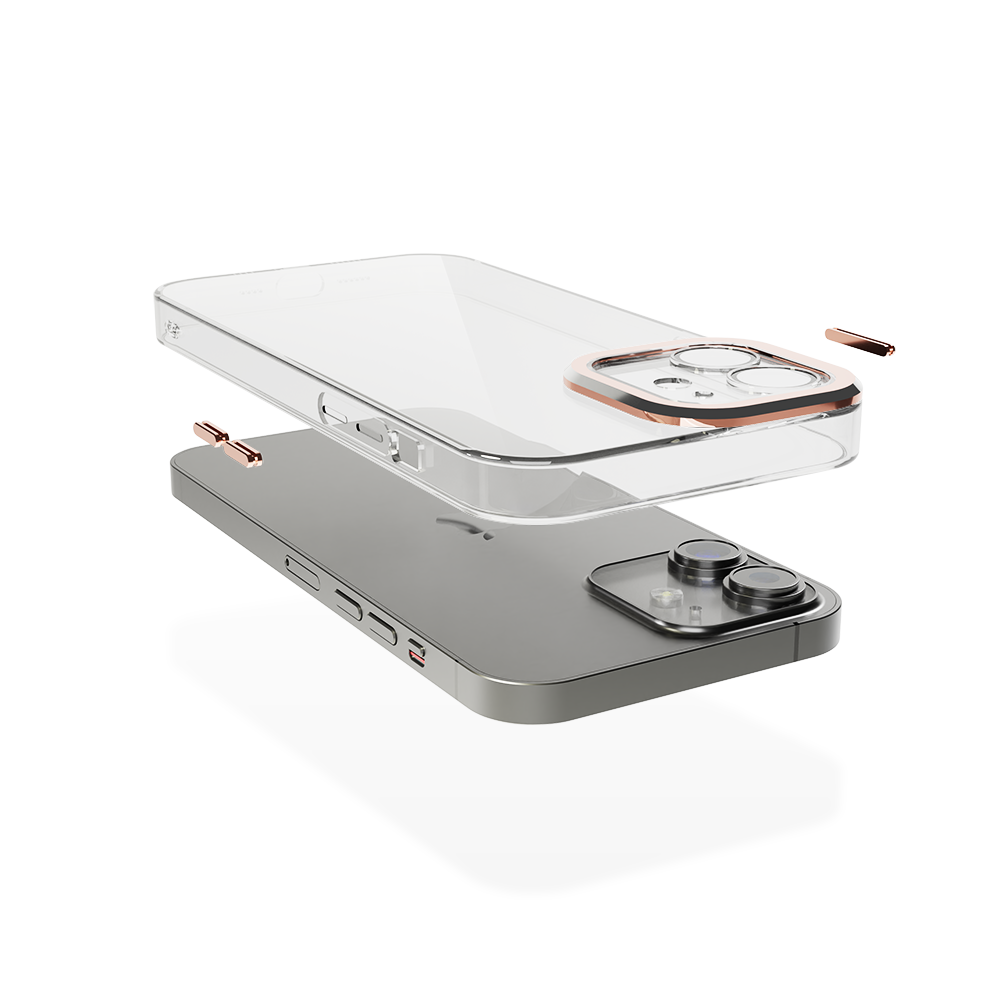 Coverzs Coverzs Coque transparent iPhone 11 avec cache de caméra (rose) Coverzs Coverzs Coque transparent iPhone 11 avec cache de caméra (rose)