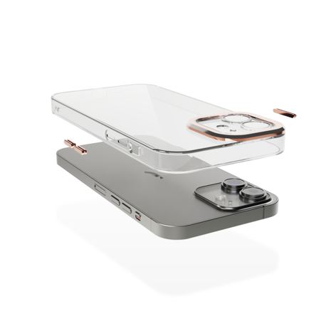 Coverzs Coverzs Coque transparent iPhone 11 avec cache de caméra (rose) Coverzs Coverzs Coque transparent iPhone 11 avec cache de caméra (rose)