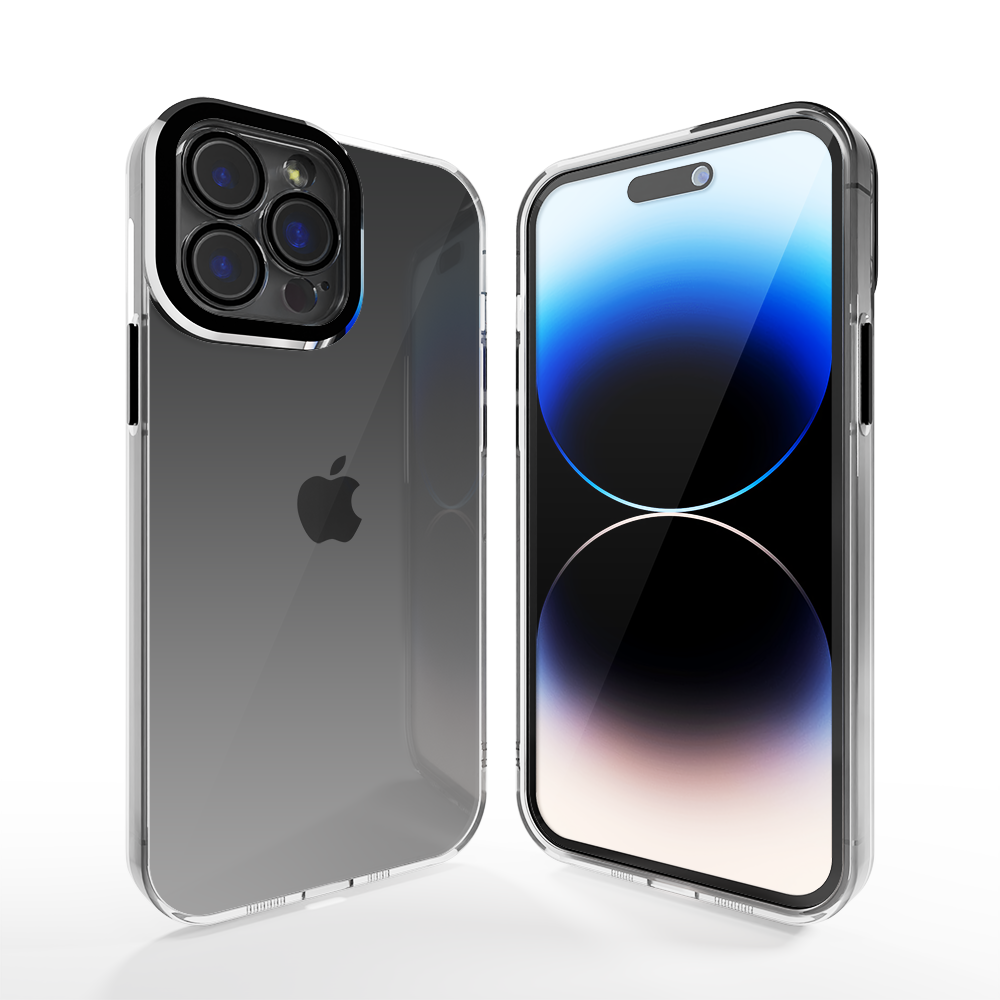 Coverzs Coverzs Coque transparent iPhone 12 Pro Max avec cache de caméra (noir) Coverzs Coverzs Coque transparent iPhone 12 Pro Max avec cache de caméra (noir)