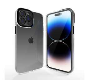 Coverzs Coque transparent iPhone 13 Pro avec cache de caméra (noir)