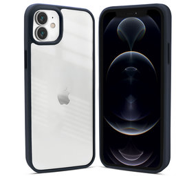Coverzs Coque bord acrylique mate iPhone 12 (bleu foncé) Coverzs Coque bord acrylique mate iPhone 12 (bleu foncé)