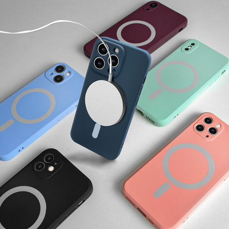 Coque en silicone avec MagSafe pour iPhone 14 Plus - Lilas - Apple (FR)