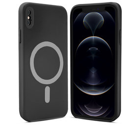 ShieldCase Coque MagSafe silicone soyeux iPhone X/Xs (noir) ShieldCase Coque MagSafe silicone soyeux iPhone X/Xs (noir)