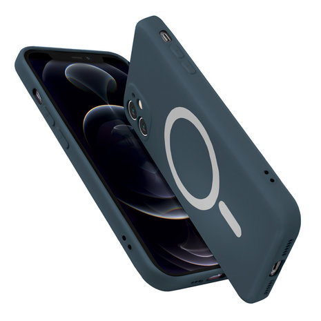 ShieldCase ShieldCase Coque MagSafe silicone soyeux iPhone 11 (bleu)