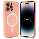 ShieldCase Coque MagSafe silicone soyeux iPhone 12 Pro Max (rose) ShieldCase Coque MagSafe silicone soyeux iPhone 12 Pro Max (rose)