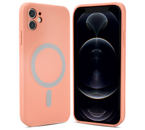 ShieldCase Coque MagSafe silicone soyeux iPhone 12 (rose) ShieldCase Coque MagSafe silicone soyeux iPhone 12 (rose)