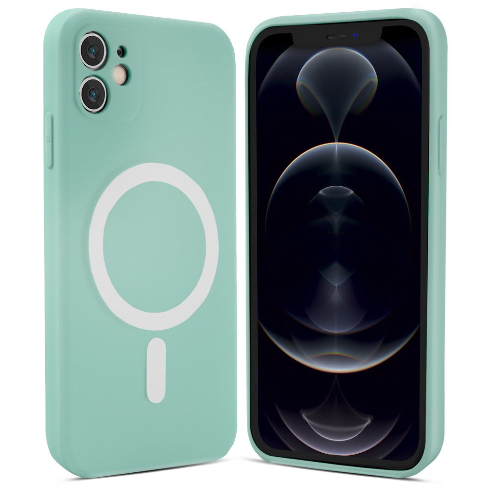 ShieldCase ShieldCase Coque MagSafe silicone soyeux iPhone 12 (menthe)