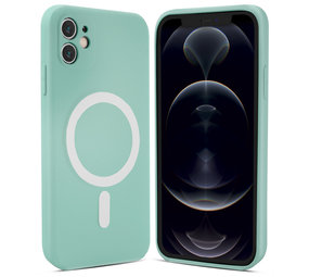 ShieldCase Coque MagSafe silicone soyeux iPhone 12 (menthe) ShieldCase Coque MagSafe silicone soyeux iPhone 12 (menthe)
