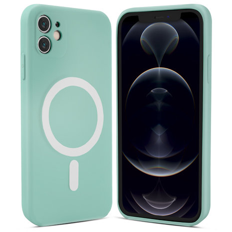 ShieldCase ShieldCase Coque MagSafe silicone soyeux iPhone 12 (menthe)