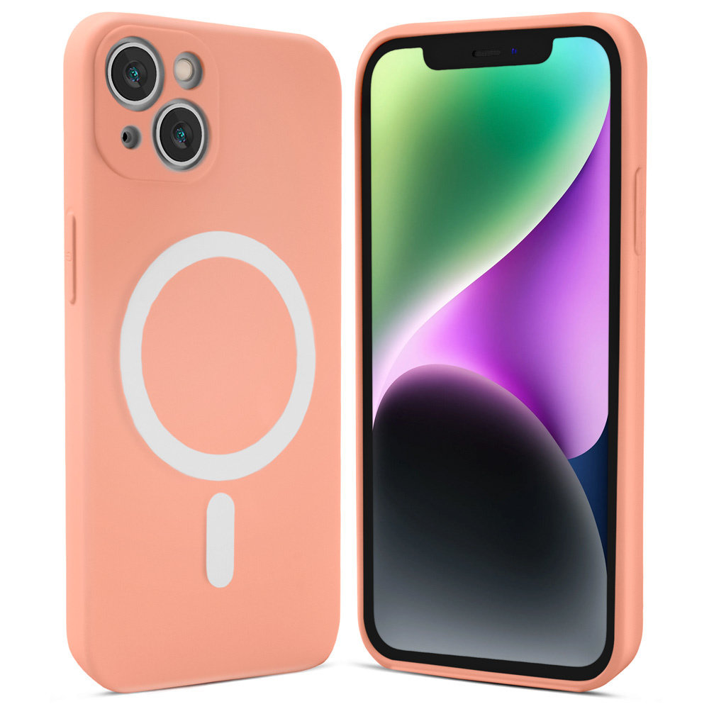 ShieldCase ShieldCase Coque MagSafe silicone soyeux iPhone 13 (rose) ShieldCase ShieldCase Coque MagSafe silicone soyeux iPhone 13 (rose)