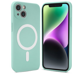 ShieldCase Coque MagSafe silicone soyeux iPhone 14 (menthe)