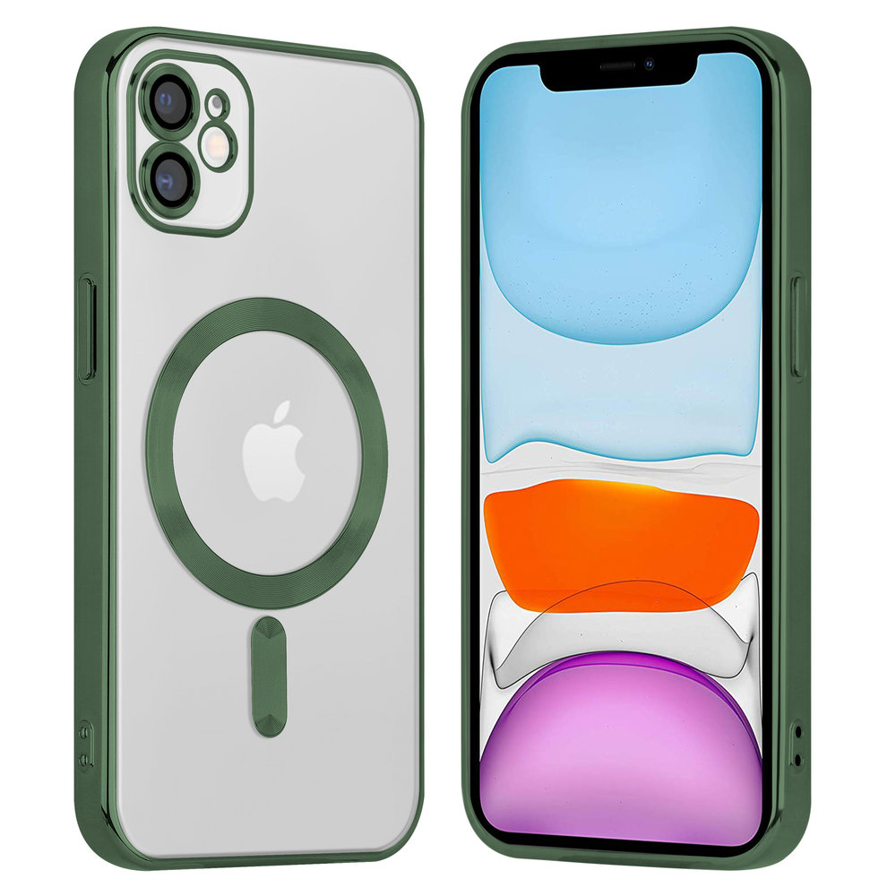 iPhone 11 Magsafe avec cache caméra (vert foncé) 