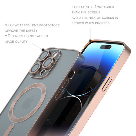 Coverzs Coverzs Coque MagSafe avec cache de caméra iPhone 12 Pro (or rose) Coverzs Coverzs Coque MagSafe avec cache de caméra iPhone 12 Pro (or rose)