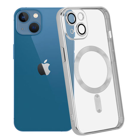 Coverzs Coverzs Coque MagSafe avec cache de caméra iPhone 13 (argent) Coverzs Coverzs Coque MagSafe avec cache de caméra iPhone 13 (argent)