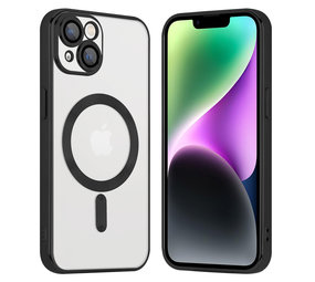 Coverzs Coque MagSafe avec cache de caméra iPhone 14 (noir)