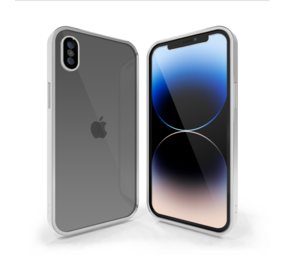 Coverzs Coque clair doux avec cache de caméra iPhone X/Xs (argent) Coverzs Coque clair doux avec cache de caméra iPhone X/Xs (argent)