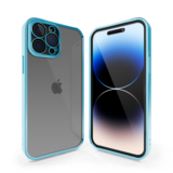 Coverzs Coque clair doux avec cache de caméra iPhone 12 Pro Max (bleu) Coverzs Coque clair doux avec cache de caméra iPhone 12 Pro Max (bleu)