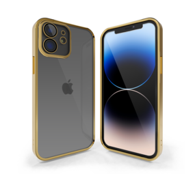 Coverzs Coque clair doux avec cache de caméra iPhone 12 (or) Coverzs Coque clair doux avec cache de caméra iPhone 12 (or)