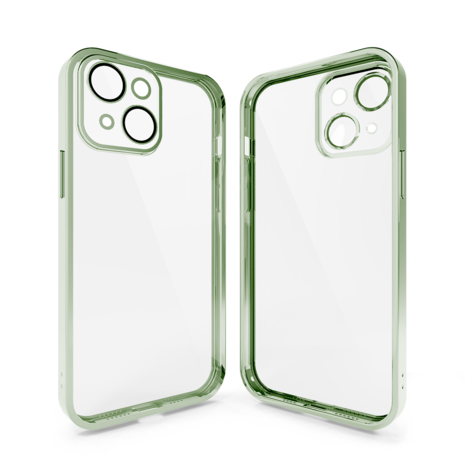 Coverzs Coverzs Coque clair doux avec cache de caméra iPhone 13 (vert) Coverzs Coverzs Coque clair doux avec cache de caméra iPhone 13 (vert)