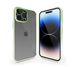 Coverzs Coque clair doux avec cache de caméra iPhone 13 Pro (vert) Coverzs Coque clair doux avec cache de caméra iPhone 13 Pro (vert)