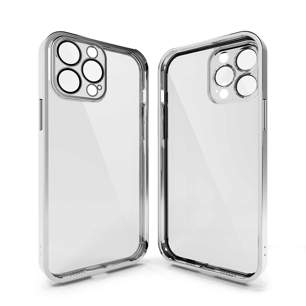 Coverzs Coverzs Coque clair doux avec cache de caméra iPhone 13 Pro (argent) Coverzs Coverzs Coque clair doux avec cache de caméra iPhone 13 Pro (argent)